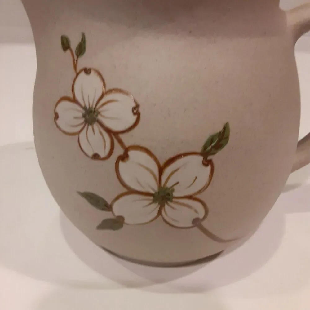 Pigeon Forge Pottery Dogwood Collection Creamer,Sugar,Tea Pot